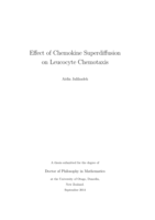 Effect of chemokine superdiffusion on leucocyte chemotaxis