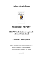CRISPR-Cas Detection of Legionella cell-free DNA in Blood