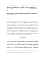 Compounding the Abuse: Family Violence, Damages and the Tenancy Tribunal
