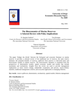 The bioeconomics of marine reserves: a selected review with policy implications