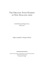 The Organic Food Market in New Zealand: 2002