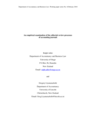An empirical examination of the editorial review processesof accounting journals