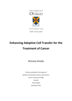 Enhancing Adoptive Cell Transfer for the Treatment of Cancer