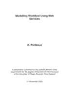 Modelling Workflow Using Web Services
