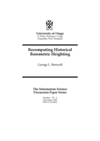 Recomputing historical barometric heighting