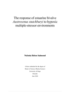 The response of estuarine bivalve Austrovenus stutchburyi to hypoxic multiple-stressor environments