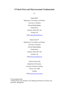 US stock prices and macroeconomic fundamentals