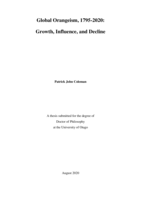 Global Orangeism, 1795-2020: Growth, influence, and decline