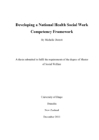 Developing a National Health Social Work Competency Framework