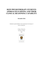 How physiotherapy students approach learning and their clinical reasoning capability