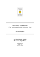 Assurance of agent systems: What role should formal verification play?