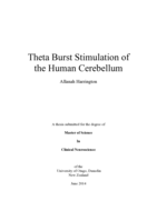Theta Burst Stimulation of the Human Cerebellum