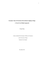Economic Value of Freshwater Recreational Angling in Otago: A Travel Cost Method Approach