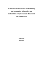 In vitro and in vivo studies on the binding and permeation of ketotifen and norketotifen atropisomers in the central nervous system