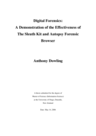 Digital Forensics: A Demonstration of the Effectiveness of The Sleuth Kit and Autopsy Forensic Browser