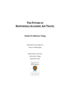The future of  responsible academic air travel