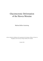Glaciotectonic Deformation of the Hawea Moraine