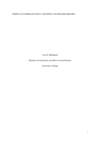 Stimulus overselectivity and effect of reward history