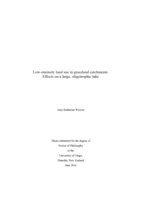 Low-intensity land use in grassland catchments:  Effects on a large, oligotrophic lake
