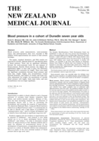 Blood pressure in a cohort of Dunedin seven year olds