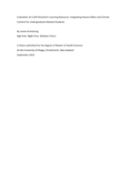 Evaluation of a Self-Directed E-Learning Resource: Integrating Hauora Māori and Clinical Content for Undergraduate Medical Students