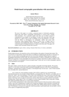 Model-based cartographic generalisation with uncertainty