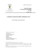 Credit Booms, Financial Fragility and Banking Crises