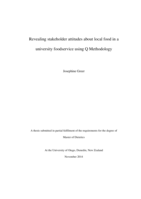 Revealing stakeholder attitudes about local food in a university foodservice using Q Methodology