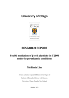 FoxO1 mediation of β-cell plasticity in T2DM under hyperuricemic conditions