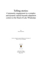 Telling Stories: Community engagement in a complex and dynamic natural hazards adaptation context at the Head of Lake Whakatipu