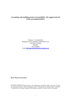 Accounting and enabling greater accountability: The suppressed role of the accounting intellect