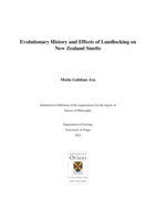Evolutionary history and effects of landlocking on New Zealand smelts