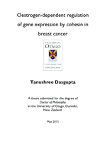Oestrogen-dependent regulation of gene expression by cohesin in breast cancer
