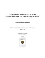 Intragroup Judgements of Norm Violators under the Threat of COVID-19
