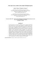 Does space always matter in the origin of biological species