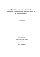 Participation in a blood and body fluid exposure programme in a multinational healthcare facility in an emerging country