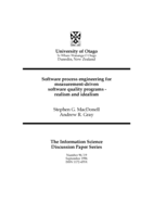 Software process engineering for measurement-driven software quality programs—realism and idealism