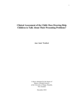 Clinical Assessment of the child: Does drawing help children talk about their presenting problems?