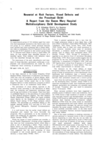 Neonatal at-risk factors, visual defects, and the preschool child: A report from The Queen Mary Hospital Multidisciplinary Child Development Study