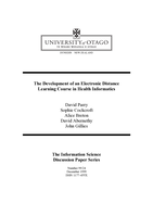 The development of an electronic distance learning course in health informatics