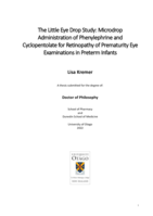 The Little Eye Drop Study: Microdrop administration of phenylephrine and cyclopentolate for retinopathy of prematurity eye examinations in preterm infants