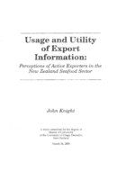 Usage and utility of export information: Perceptions of active exporters in the New Zealand seafood sector