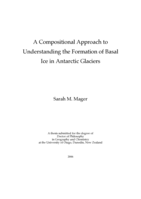 A compositional approach to understanding the formation of basal ice in Antarctic glaciers