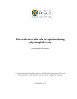 The cerebrovascular role in cognition during physiological stress