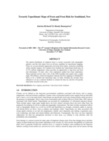 Towards topoclimate maps of frost and frost risk for Southland, New Zealand