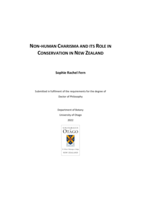 Non-human Charisma and its role in Conservation in New Zealand