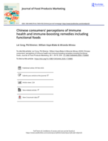 Chinese consumers’ perceptions of immune health and immune-boosting remedies including functional foods