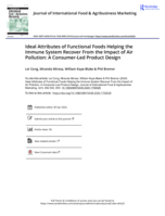 Ideal Attributes of Functional Foods Helping the Immune System Recover From the Impact of Air Pollution: A Consumer-Led Product Design