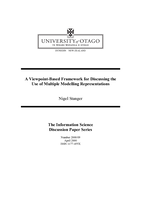 A viewpoint-based framework for discussing the use of multiple modelling representations