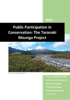 Public Participation in Conservation: The Taranaki Mounga Project